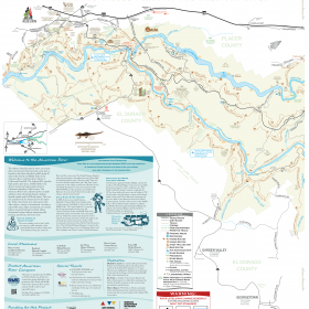 Auburn State Recreation Area Trails and River Map﻿﻿ (1 of 2)