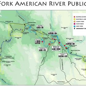 South Fork American River Access Map (2001)